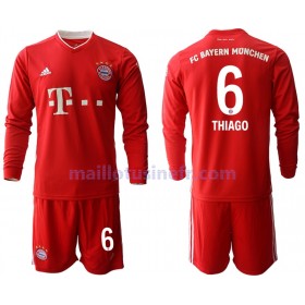 Maillot de Foot Bayern Munich Thiago Alcantara 6 Domicile 2020-21 Manches Longues - Enfant